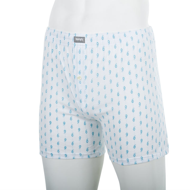 5070b BÓXER ABIERTO BORDADO BARQUITOS 000-Blanco 2XL-64