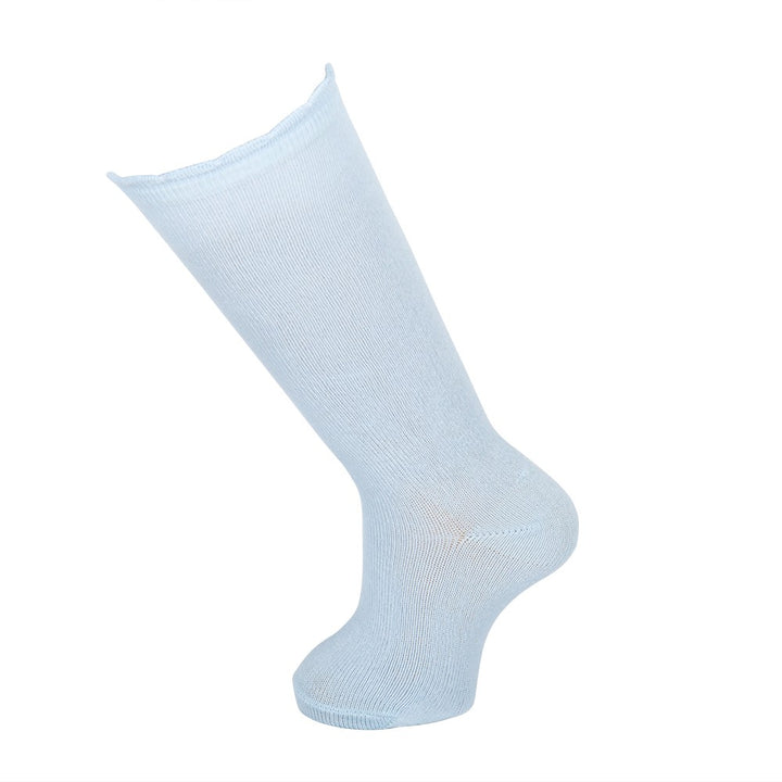 4245 CALCETÍN PUÑO ADORNO ALTO 209-Celeste