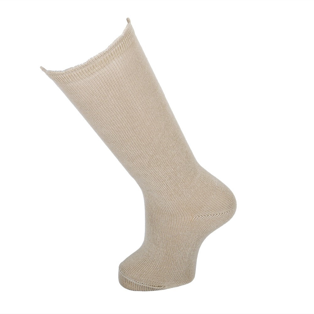 4245 CALCETÍN PUÑO ADORNO ALTO 421-Piedra