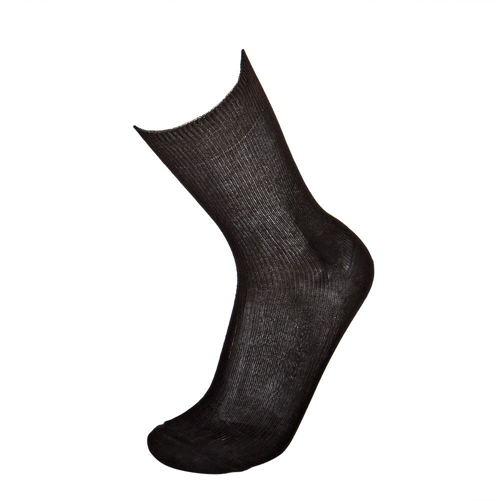 4440 CALCETÍN 1x1 HILO DE ESCOCIA 058-Marrón