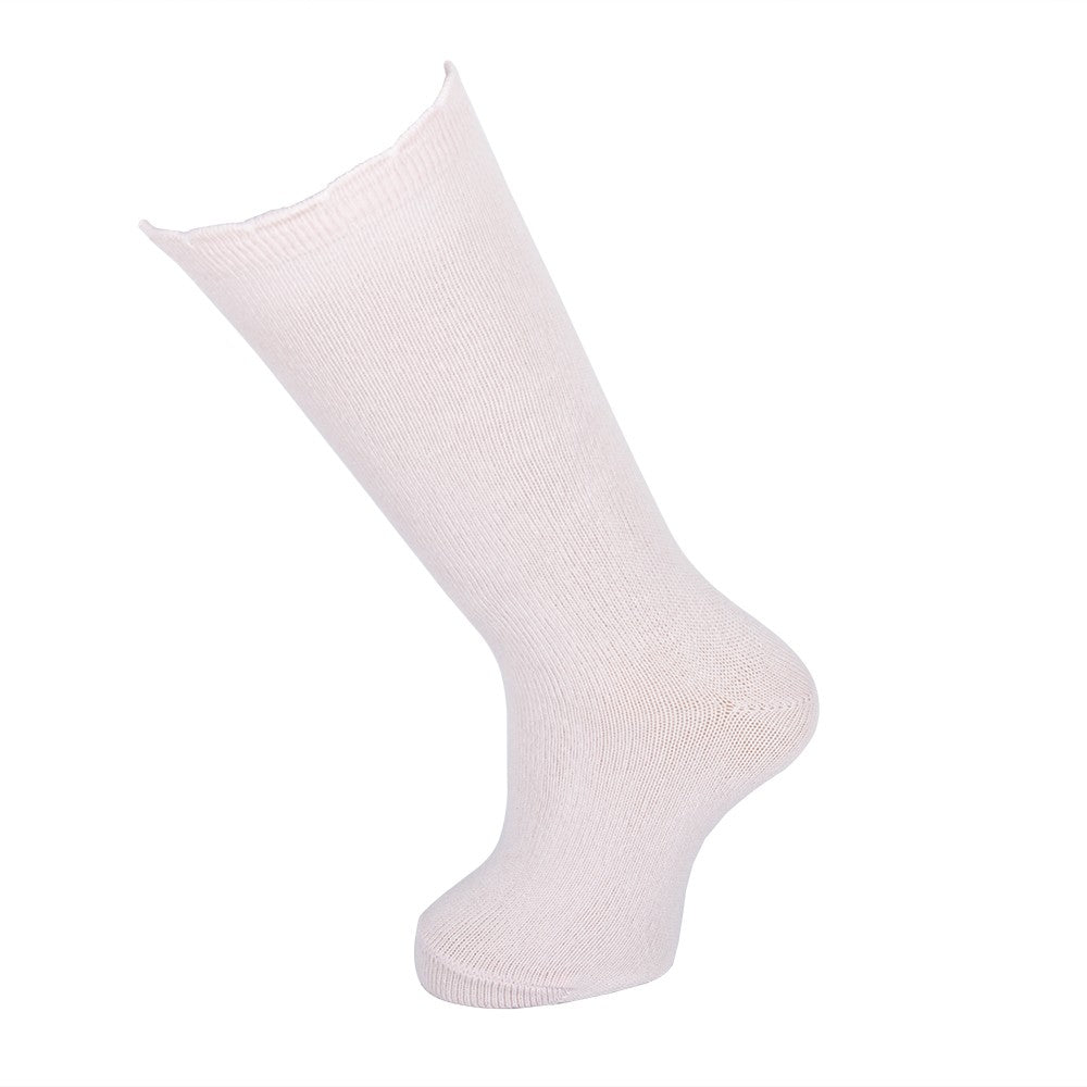 4245 CALCETÍN PUÑO ADORNO ALTO 715-Rosa Pálido