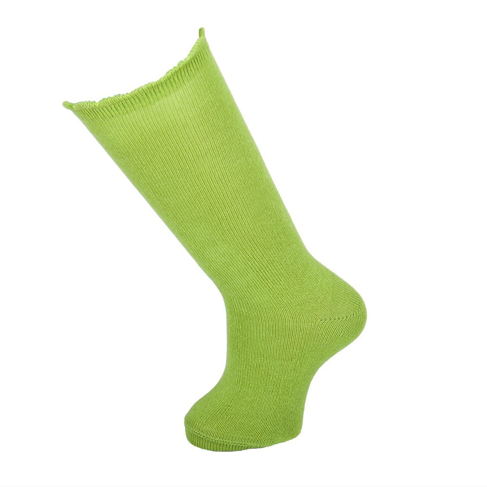 4245 CALCETÍN PUÑO ADORNO ALTO 820-Verde Jardín
