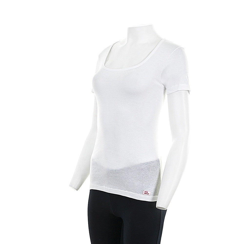 7824 CAMISETA MANGA CORTA CUELLO CUADRADO 000-Blanco