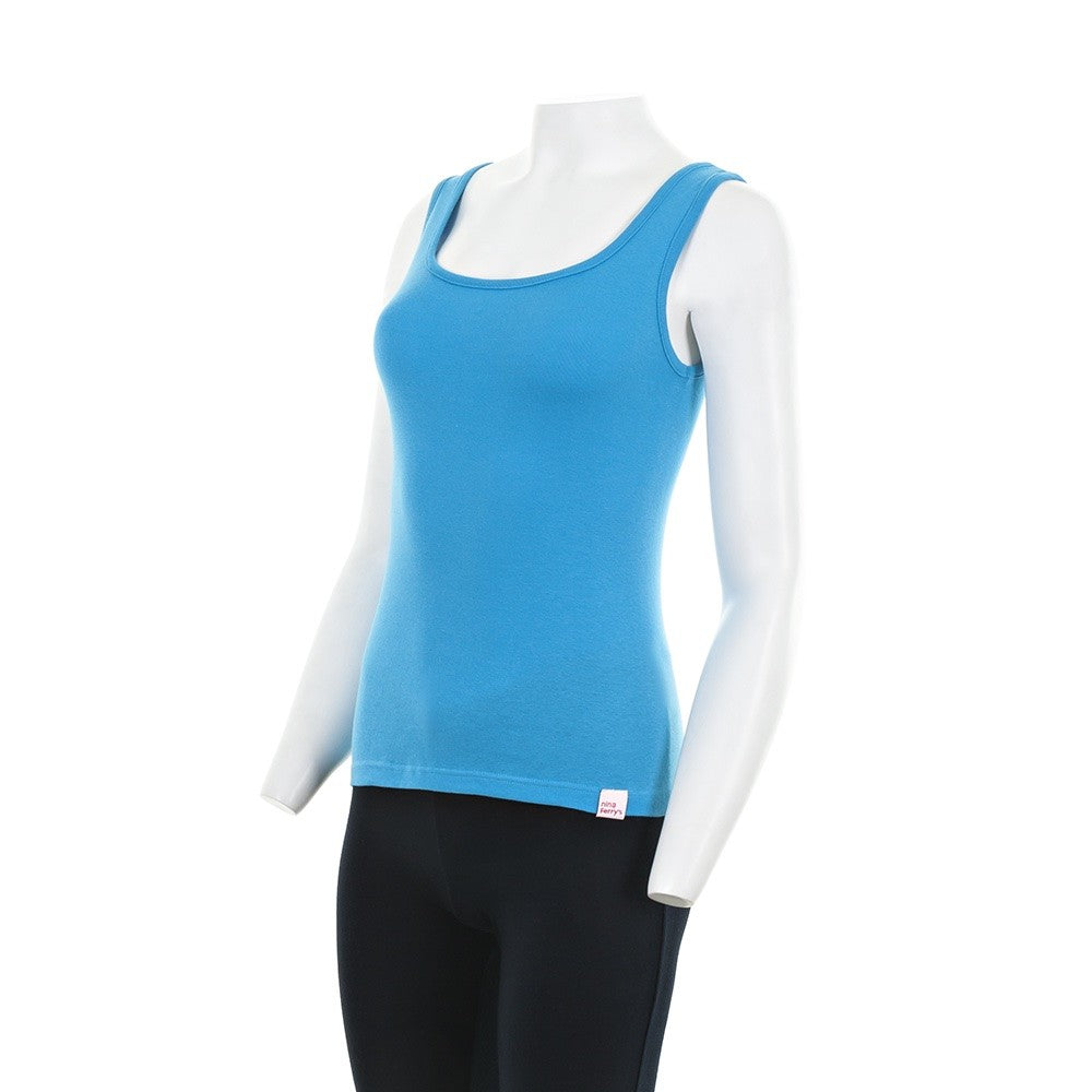 7827 CAMISETA TIRANTES ANCHOS ADAPTABLE 270-Turquesa