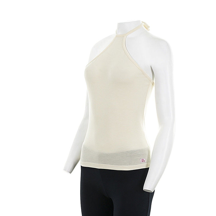 7857 TOP CUELLO HALTER 482-Crema