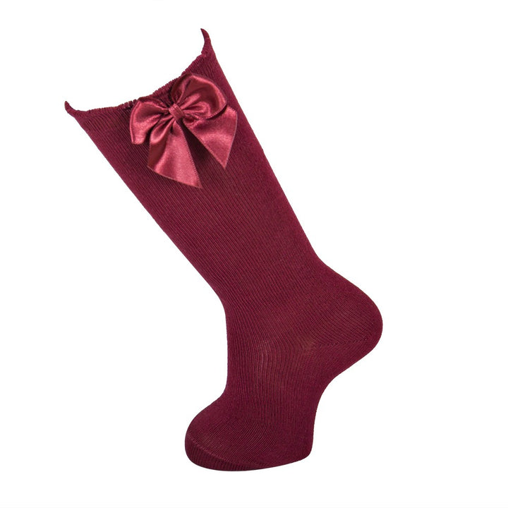 4246 CALCETÍN ALTO CON LAZO 784-Grana