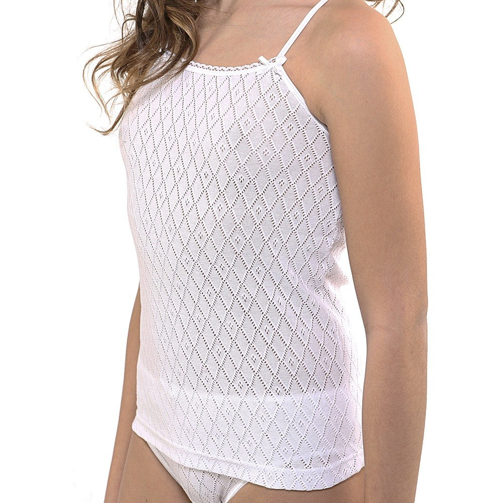 5814 CAMISETA ROMBOS HILO DE ESCOCIA 000-Blanco