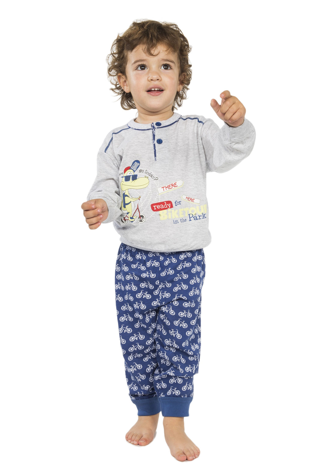 PIJAMA ENTRETIEMPO BICICLETAS Azul