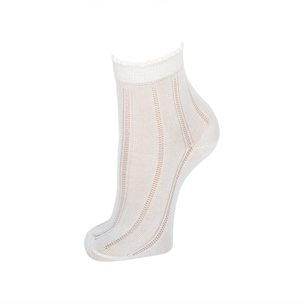 4034 CALADO TOBILLERO CON PUÑO FANTASÍA 403-Beige