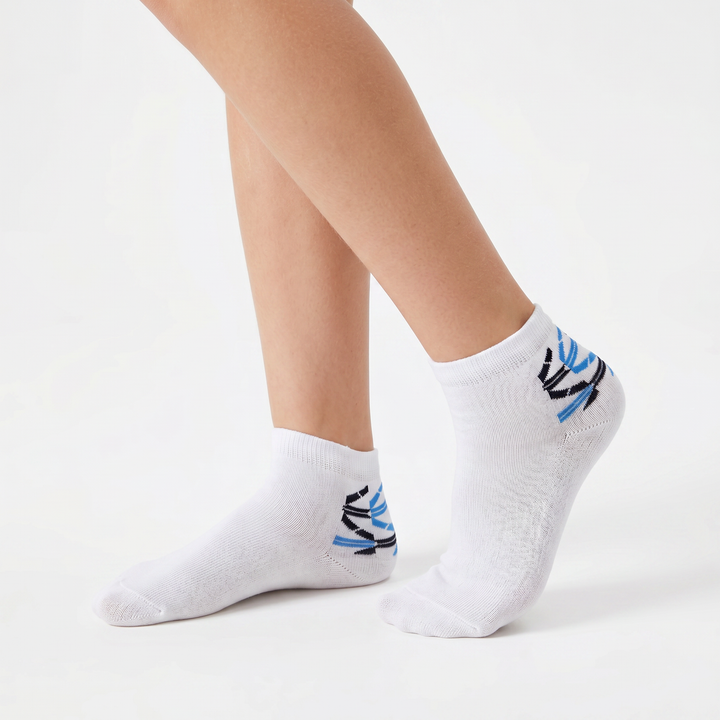 4045 CALCETÍN INVISIBLE ZIG-ZAG 000-Blanco