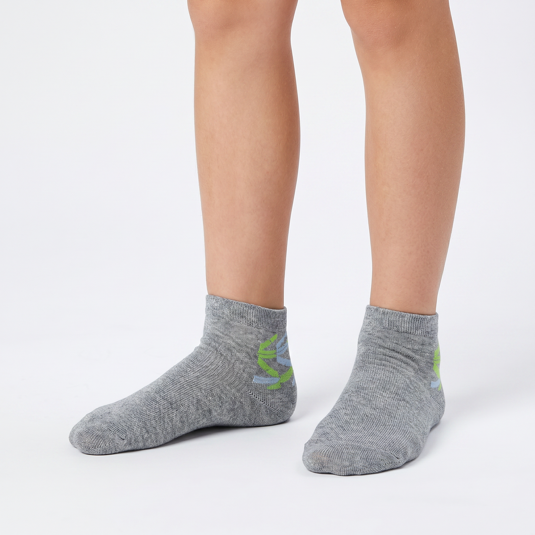 4045 CALCETÍN INVISIBLE ZIG-ZAG 129-Gris Vigoré