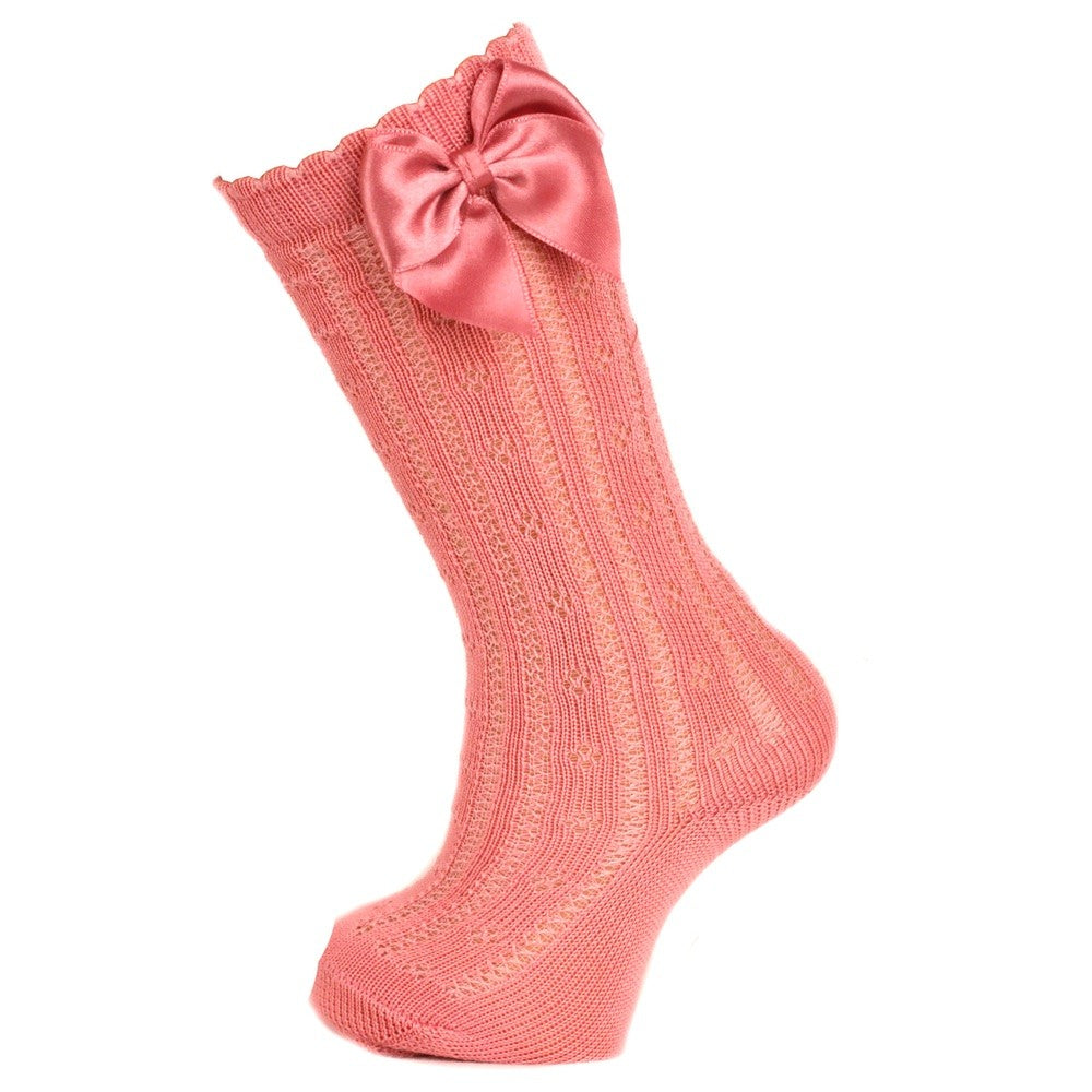 4737 MEDIA CALADA CON LAZO PERLÉ 25-27