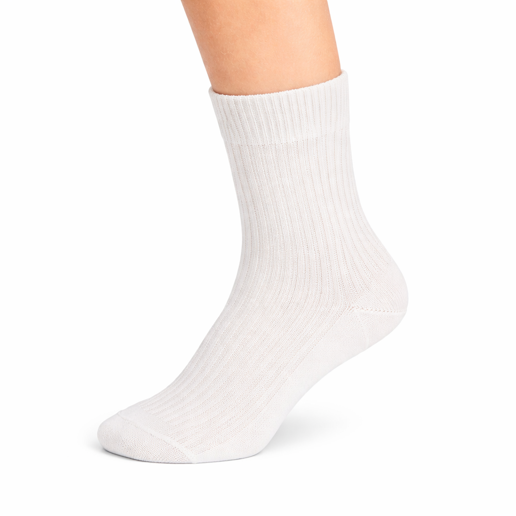 4112 100% COTTON RIBBED SOCKS WITH ANTI-ALLERGY