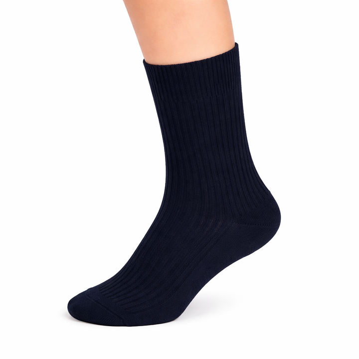 4112 100% COTTON RIBBED SOCKS WITH ANTI-ALLERGY