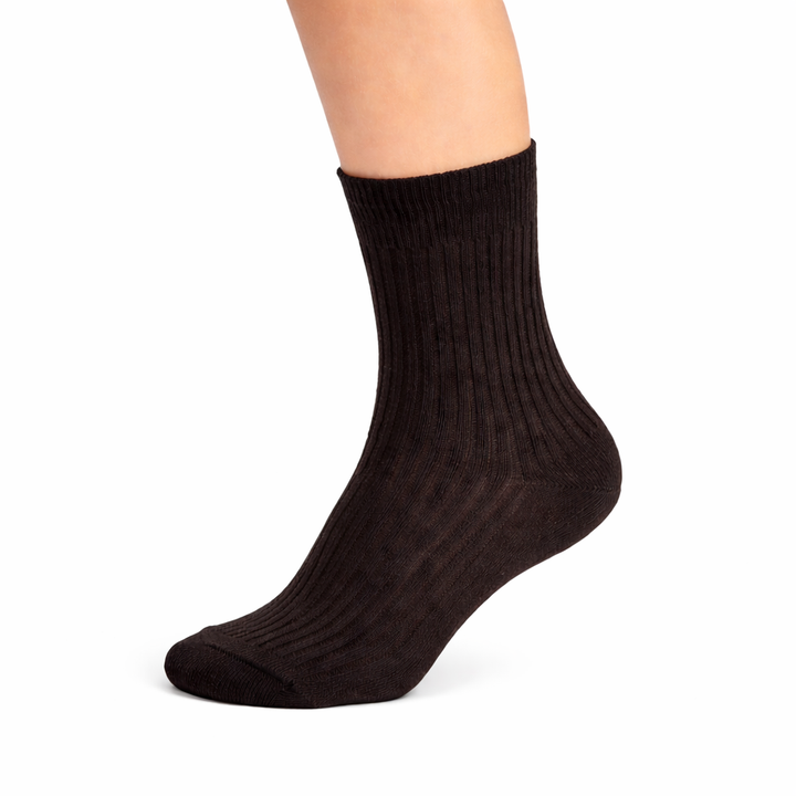 4112 100% COTTON RIBBED SOCKS WITH ANTI-ALLERGY