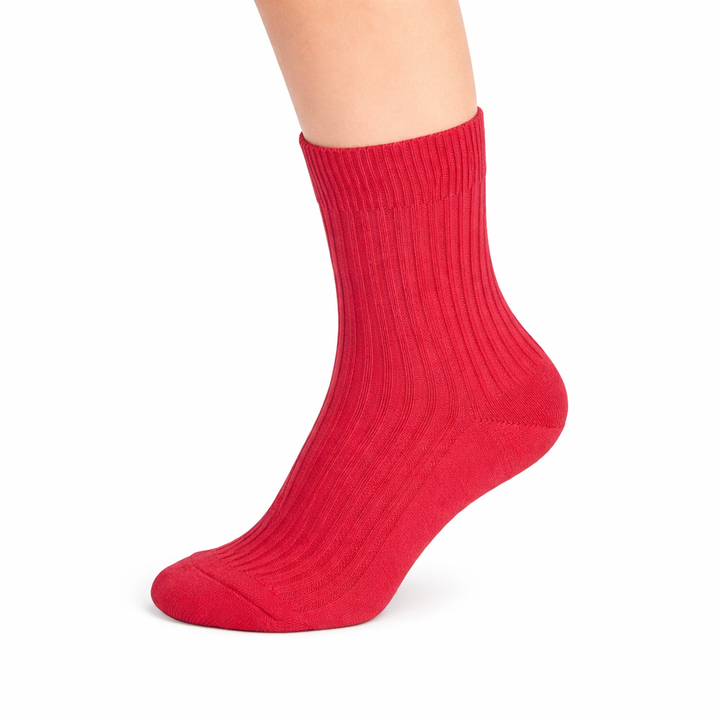 4112 100% COTTON RIBBED SOCKS WITH ANTI-ALLERGY