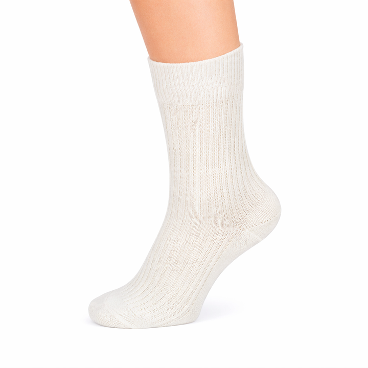 4112 100% COTTON RIBBED SOCKS WITH ANTI-ALLERGY