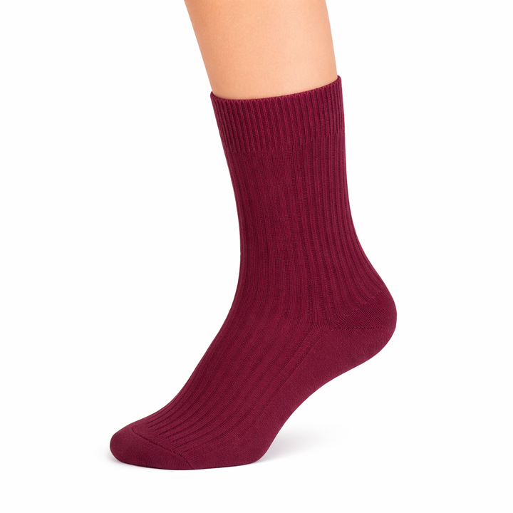 4112 100% COTTON RIBBED SOCKS WITH ANTI-ALLERGY
