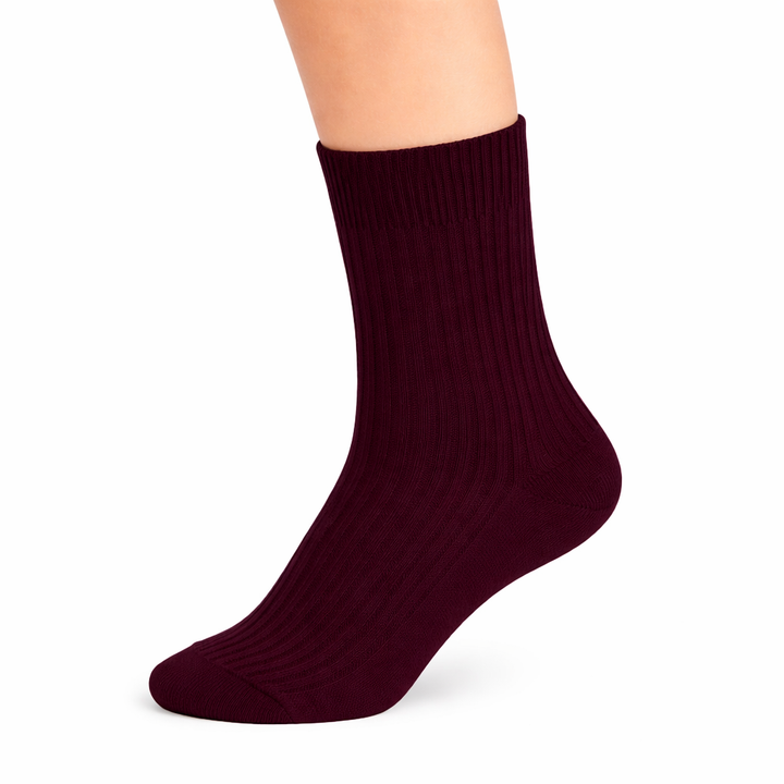 4112 100% COTTON RIBBED SOCKS WITH ANTI-ALLERGY