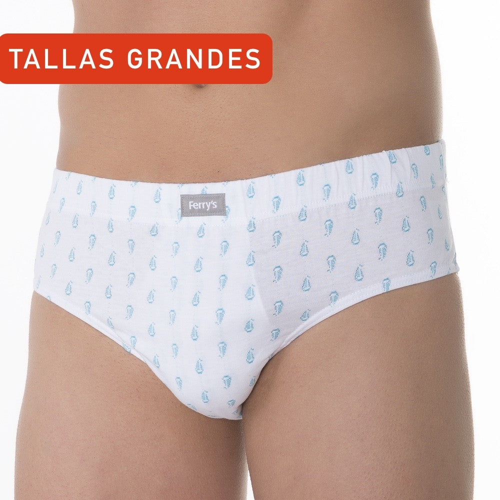 5468b SLIP CERRADO BORDADO BARQUITOS 000-Blanco 2XL-64