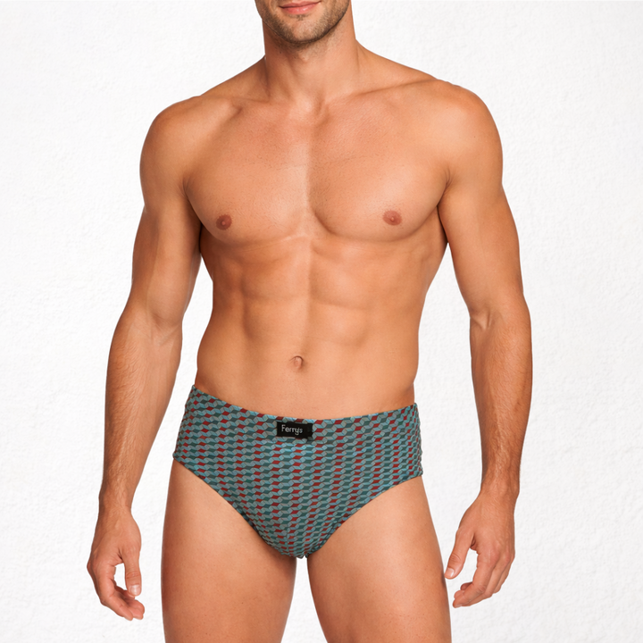 440 PACK 3 SLIPS CERRADOS ESTAMPADOS CUBOS