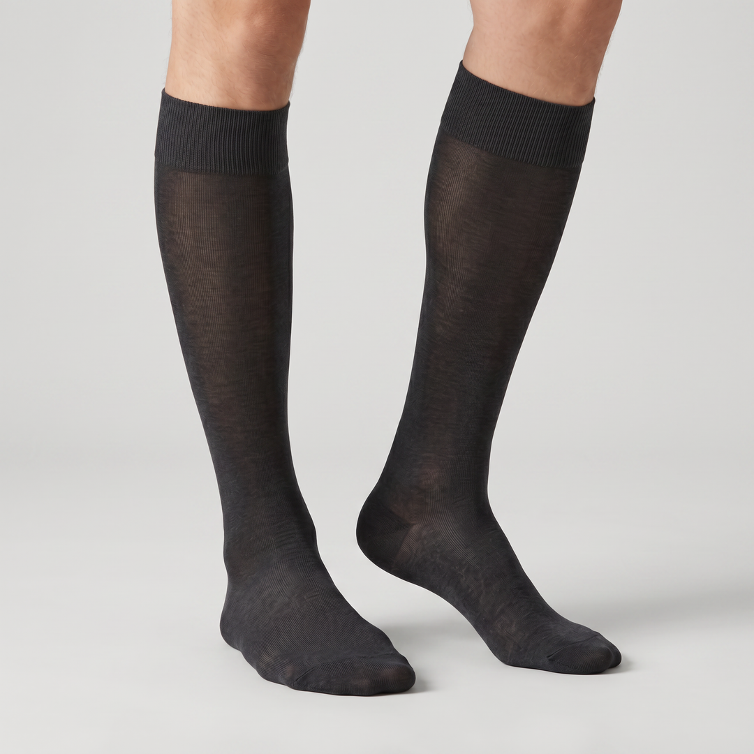 4443 CALCETÍN EJECUTIVO HILO DE ESCOCIA - HOMBRE - Ferry's - 096 - Gris Oscuro - 39 - 40 - 4443940096000