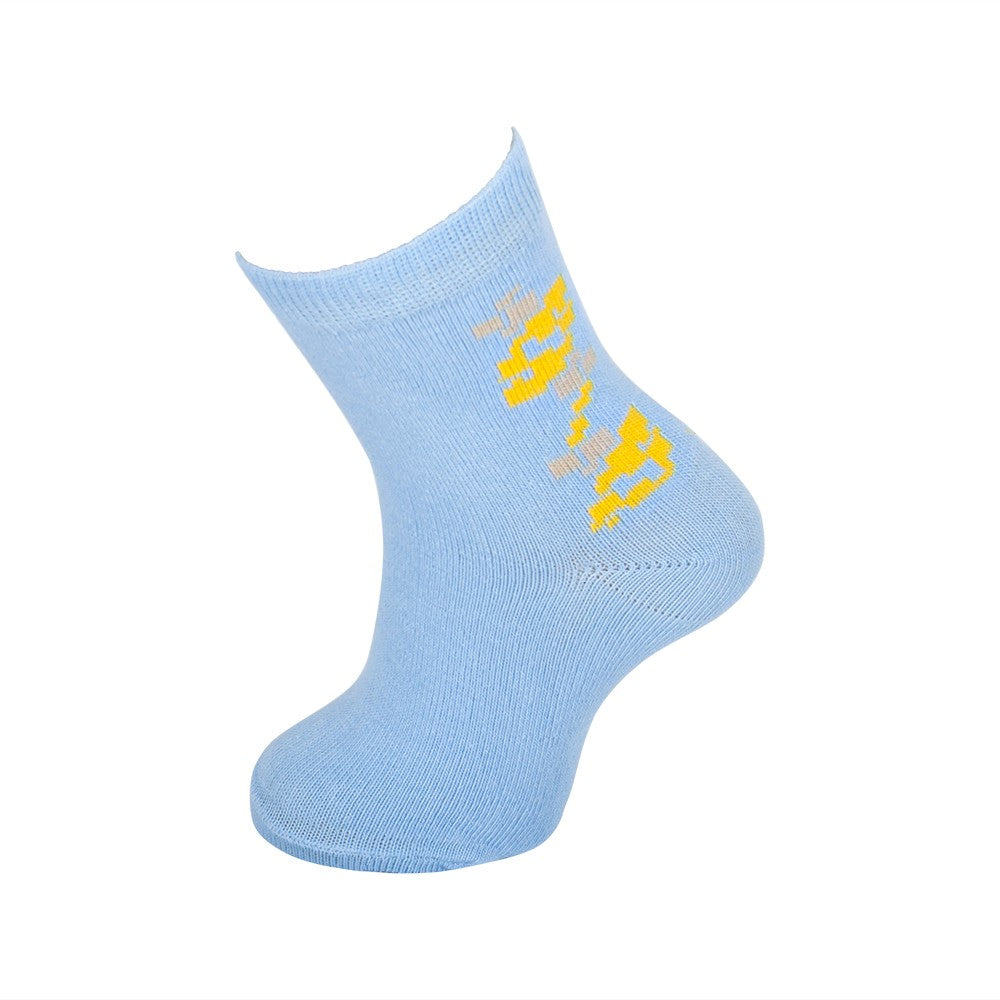 4030 CALCETÍN GUIRNALDA 225-Celeste Medio-Amarillo