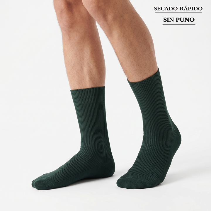 4472 CALCETÍN CANALÉ SECADO RÁPIDO 088-Verde Botella Única