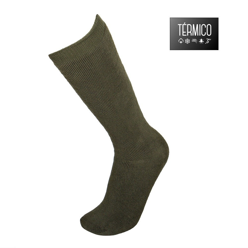 4469 CALCETÍN TÉRMICO ALTO RODILLA 846-Verde Kaki