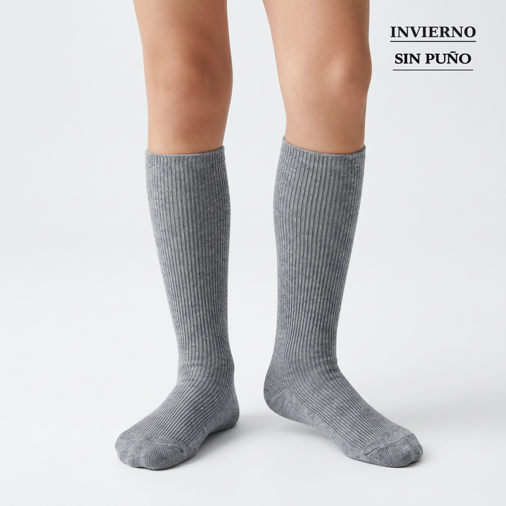 4520 CALCETÍN CANALÉ 1x1 INVIERNO 129-Gris Vigoré