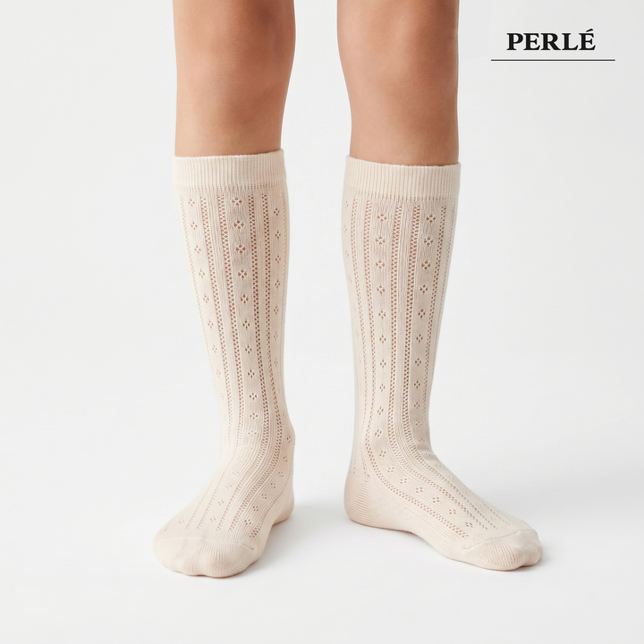 4536 MEDIA CALADA PERLÉ 403-Beige