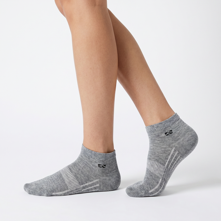 4572 2 PARES. CALCETÍN CORREDOR TOBILLERO 129-Gris Vigoré