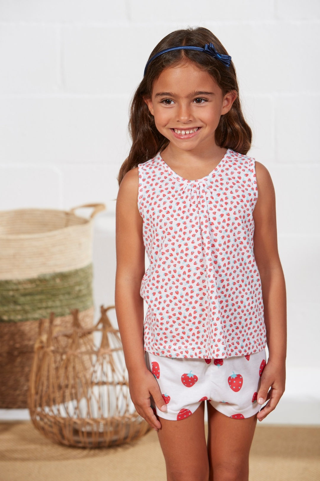 PIJAMA NIÑA STRAWBERRY Rojo