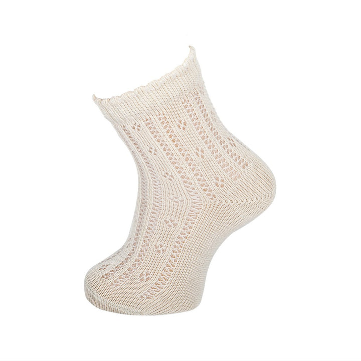 4036 CALCETÍN CALADO PERLÉ 425-Lino