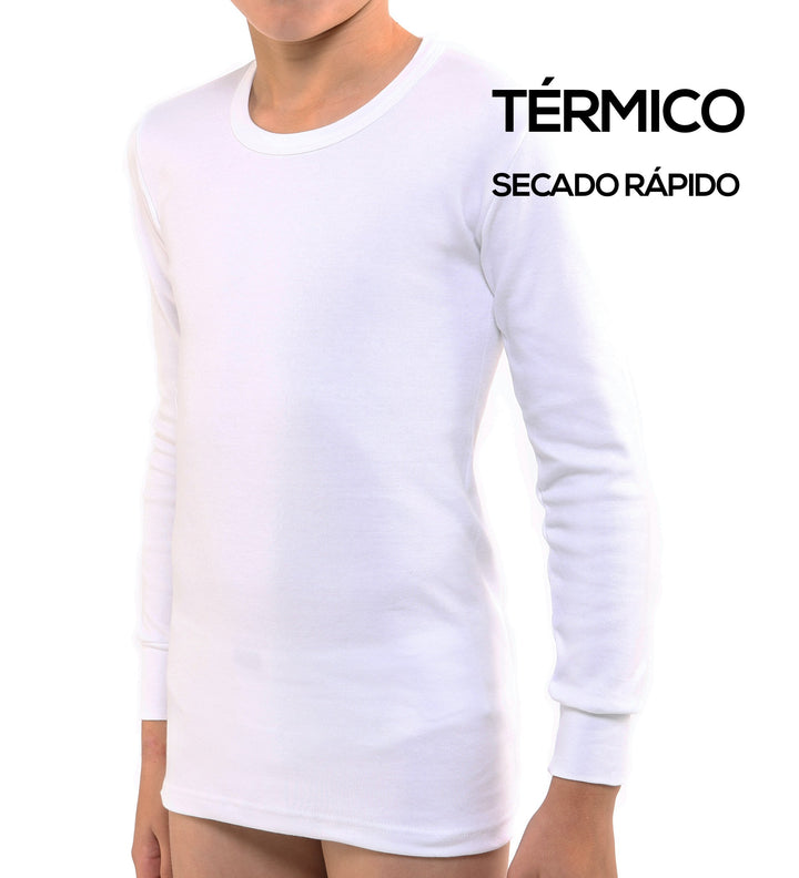 9103 CAMISETA MANGA LARGA SECADO RÁPIDO 000-Blanco