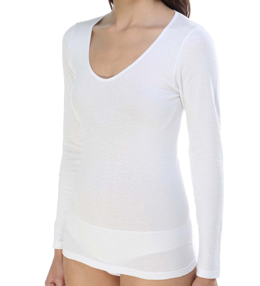 5875 CAMISETA MANGA LARGA SÚPER-ELÁSTICA 000-Blanco