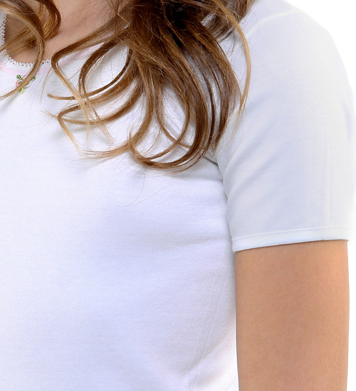 9803 CAMISETA MANGA CORTA AFELPADA TÉRMICA FLOR