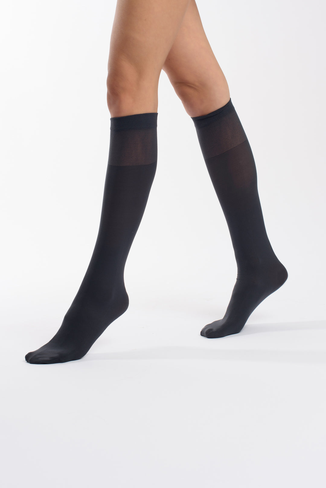 PACK 2 CALCETINES MICROFIBRA 70 DEN Negro Única