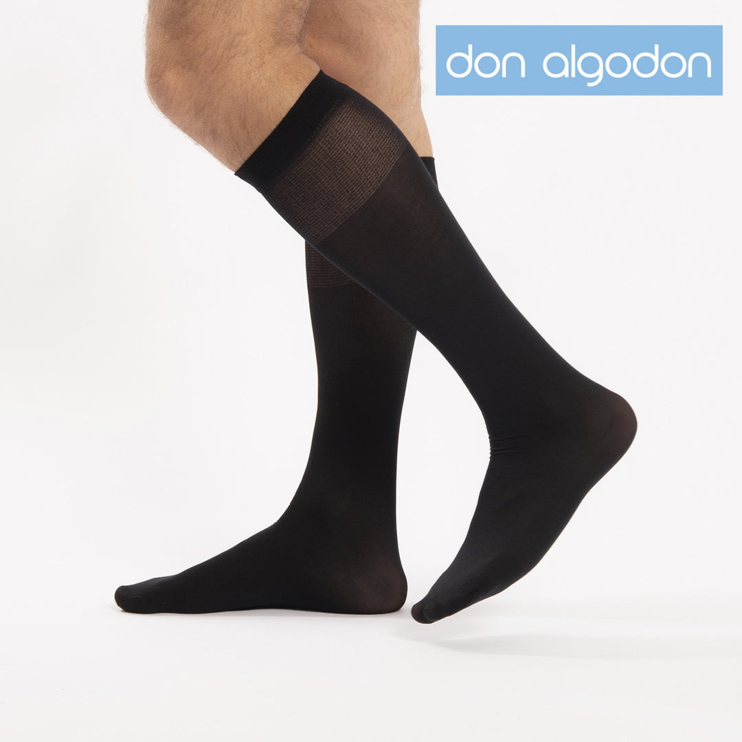 PACK DE 2 CALCETINES MICROFIBRA EJECUTIVO 70 DEN Negro Única