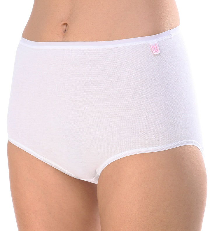 5749 BRAGA ALTA BÁSICA SIN COSTURAS 000-Blanco