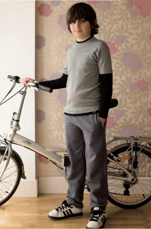 7267 PANTALÓN TÉRMICO CON BOLSILLOS Y CORDÓN 124-Gris