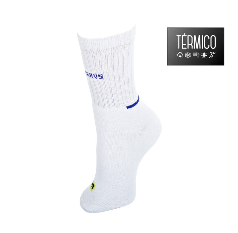 4846 2 PARES TODO RIZO 291-Blanco-Azul Royal