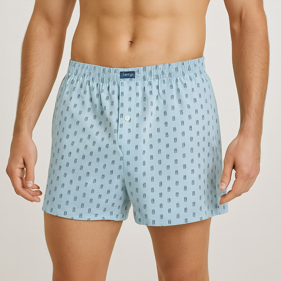 5099 KUBE EMBROIDERED BUTTON OPEN BOXER