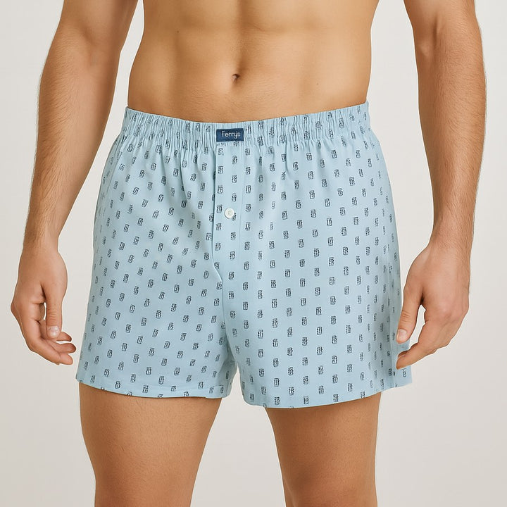 5099 KUBE EMBROIDERED BUTTON OPEN BOXER