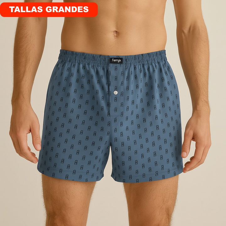 5099b KUBE EMBROIDERED BUTTON OPEN BOXER