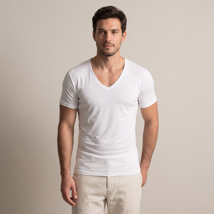 5206 CAMISETA MANGA CORTA CANALÉ CUELLO PICO