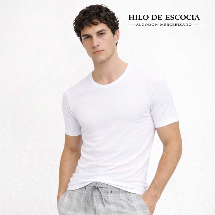 5241 CAMISETA MANGA CORTA HILO DE ESCOCIA