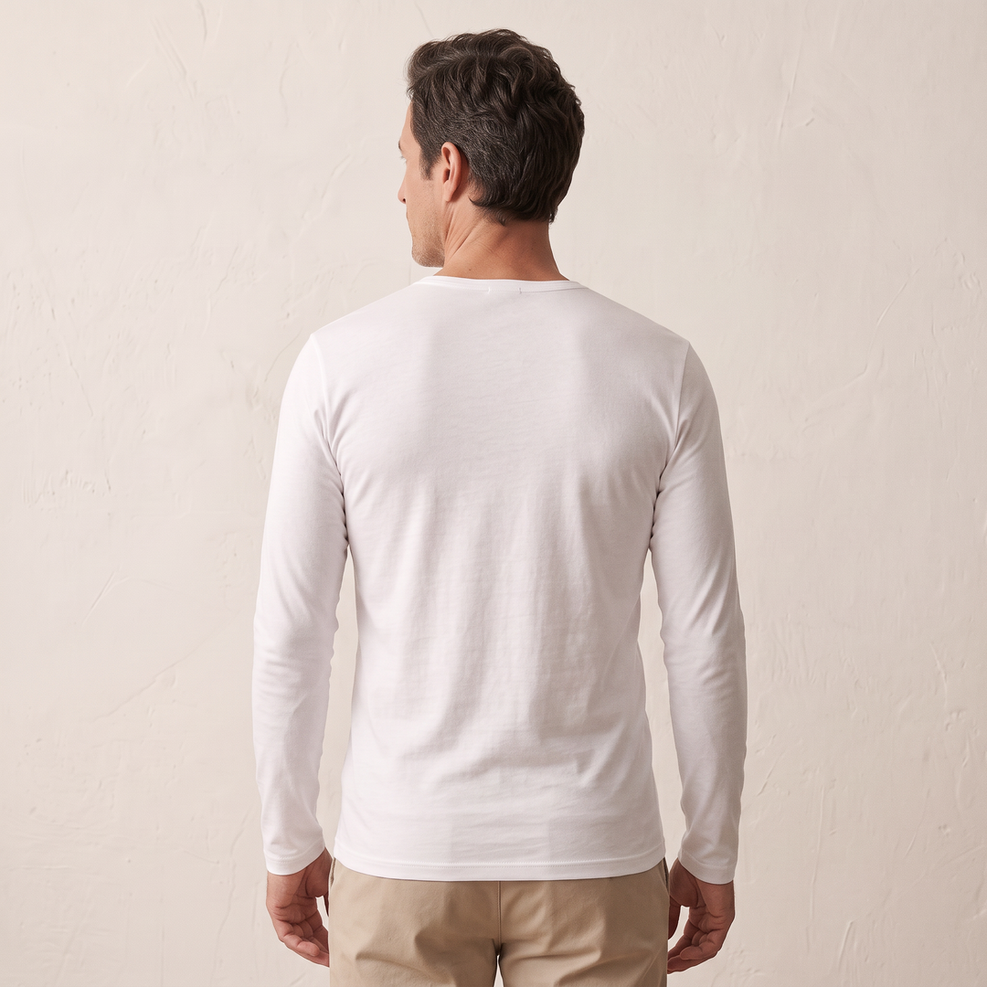 5294 CAMISETA MANGA LARGA BÁSICA. CUELLO CAJA