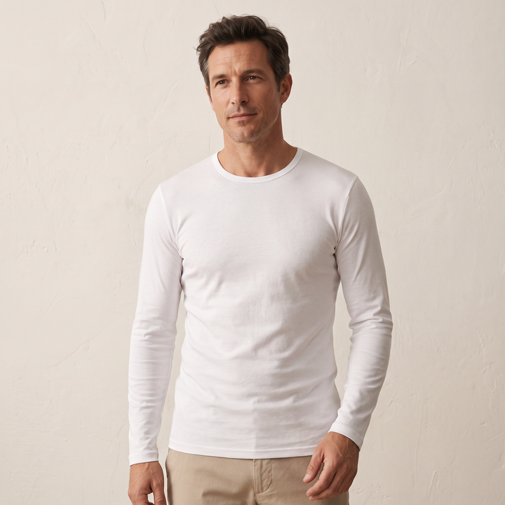 5294 CAMISETA MANGA LARGA BÁSICA. CUELLO CAJA