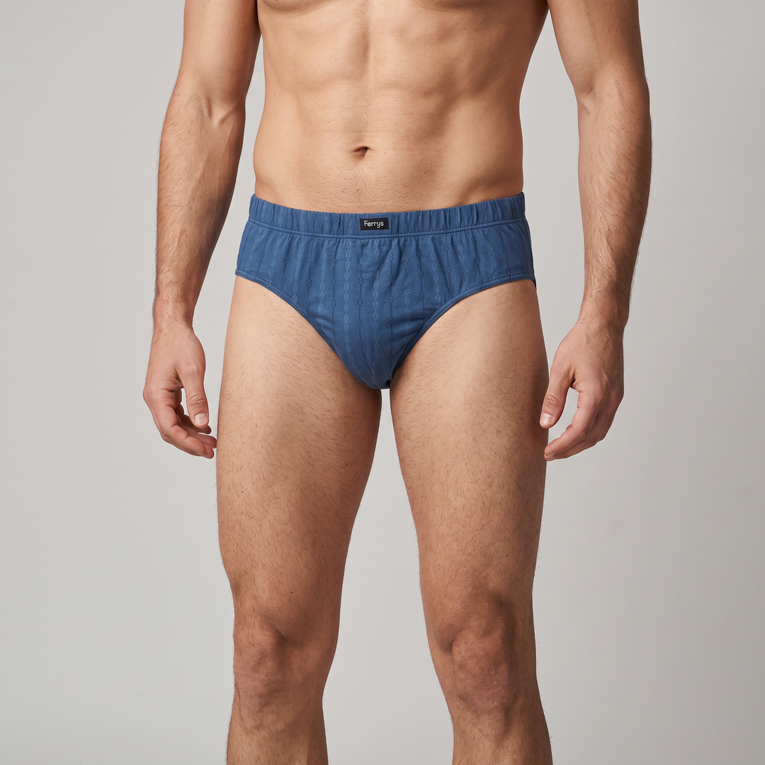 5410B SLIP HOMBRE TALLAS GRANDES 95% ALGODÓN BORDADO CADENAS